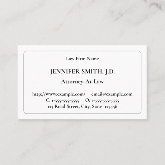 プロフェッショナル弁護士名伝統的刺 名刺 (正面)