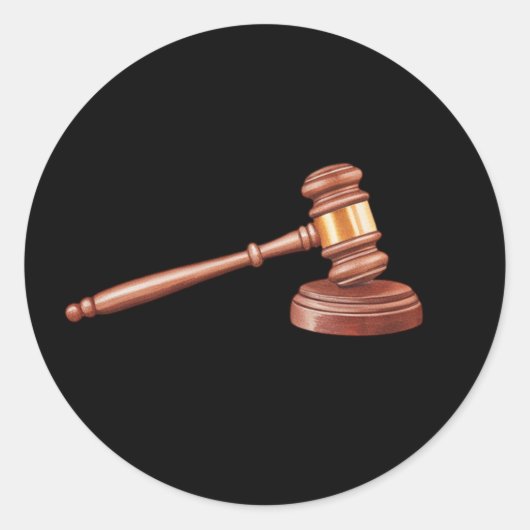 プロフェッショナル弁護士弁護士ブラック ラウンドシール (正面)