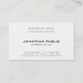 プロフェッショナル弁護士弁護士モダンエレガントシンプル 名刺 (正面)