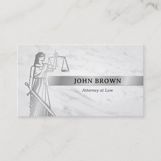 プロフェッショナル弁護士弁護士レディージャスティスマーブル 名刺 (正面)