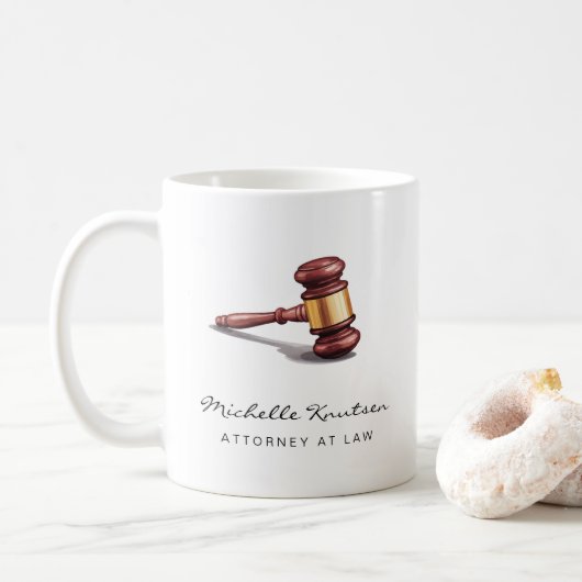 プロフェッショナル弁護士弁護士贅沢 コーヒーマグカップ (ドーナツ)