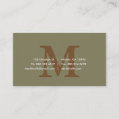 プロフェッショナル弁護士法サービス名刺 名刺 (裏面)