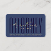 プロフェッショナル弁護士法律事務所ダークブルーモダン 名刺 (正面)