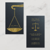 プロフェッショナル弁護士 |ゴールデン 名刺 (正面/裏面)