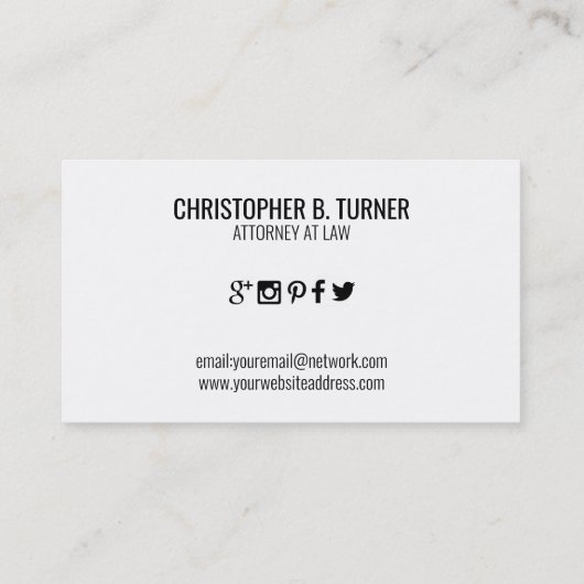 プロフェッショナル弁護士 名刺 (裏面)