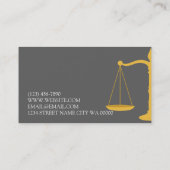 プロフェッショナル弁護士、法律事務所 名刺 (裏面)