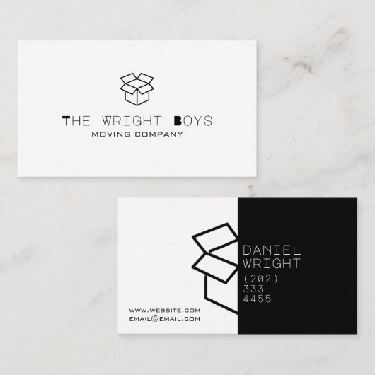 プロフェッショナル引っ越し会社 名刺 (正面/裏面)