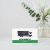 プロフェッショナル引越し業者ボックストラック移動会社 名刺 (スタンド正面)