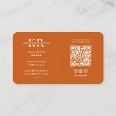 プロフェッショナル引越し業者ムービングカンパニーモダンオレンジ 名刺 (裏面)