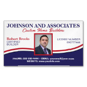 プロフェッショナル従業員の磁気名刺 マグネット名刺 (正面)