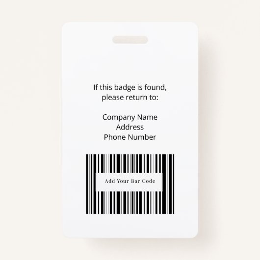 プロフェッショナル従業員の青と灰色のIDバッジ バッジ (裏面)
