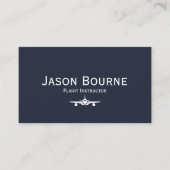 プロフェッショナル従業員写真QRコードブルー航空 名刺 (正面)