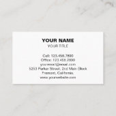 プロフェッショナル手利水道管配管工 名刺 (裏面)