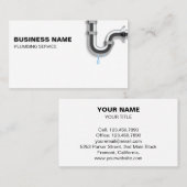 プロフェッショナル手利水道管配管工 名刺 (正面/裏面)