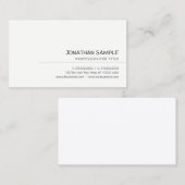 プロフェッショナル手書きスクリプエレガントトシンプル 名刺 (正面/裏面)