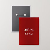 プロフェッショナル手書き入力文字モダン赤 缶バッジ (正面/裏面)