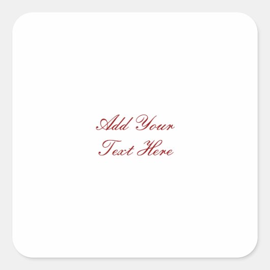 プロフェッショナル手書き追加文字 モダン スクエアシール (正面)