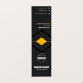 プロフェッショナル折り畳み名刺 名刺 (外部フラット)