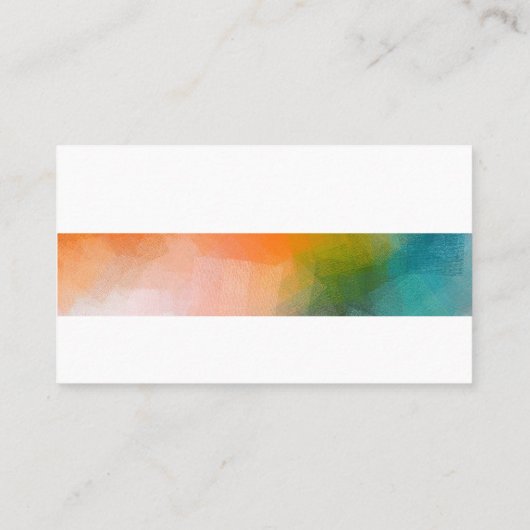 プロフェッショナル抽象芸術アートクリエイティブプレモダンイン 名刺 (裏面)