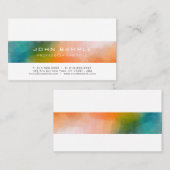 プロフェッショナル抽象芸術アートクリエイティブプレモダンイン 名刺 (正面/裏面)