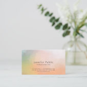 プロフェッショナル抽象芸術アートプレーンモダンエレガント 名刺 (スタンド正面)