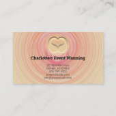 プロフェッショナル抽象芸術スパイラルQRコードテンプレート 名刺 (裏面)