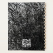 プロフェッショナル抽象芸術ミニマルブラックスクライブル プランナー手帳 (裏面)