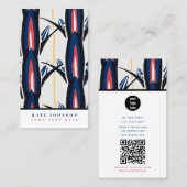 プロフェッショナル抽象芸術レトロヴィンテージウォーターカラーアート 名刺 (正面/裏面)
