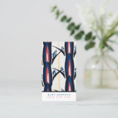 プロフェッショナル抽象芸術レトロヴィンテージウォーターカラーアート 名刺 (スタンド正面)