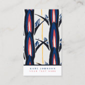 プロフェッショナル抽象芸術レトロヴィンテージウォーターカラーアート 名刺 (正面)