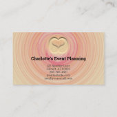 プロフェッショナル抽象芸術砂スパイラルテンプレート 名刺 (裏面)