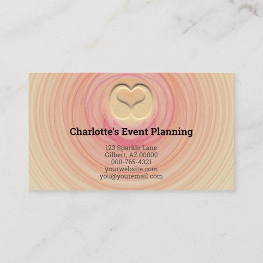 プロフェッショナル抽象芸術砂スパイラルテンプレート 名刺 (裏面)