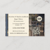 プロフェッショナル抽象芸術都市デザイン建築家 名刺 (裏面)