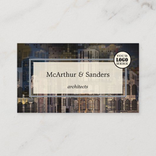 プロフェッショナル抽象芸術都市デザイン建築家 名刺 (正面)