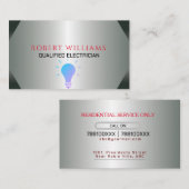 プロフェッショナル探し電気技師名刺 名刺 (正面/裏面)