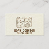 プロフェッショナル撮影カメラフォトグラファーQR 名刺 (裏面)