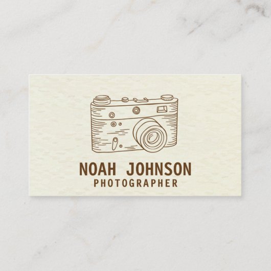 プロフェッショナル撮影カメラフォトグラファーQR 名刺 (裏面)