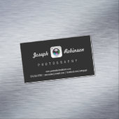 プロフェッショナル撮影カメラレンズロゴ記号 マグネット名刺 (インサイチュ)