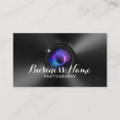 プロフェッショナル撮影カメラレンズ金フェイク属 名刺 (正面)