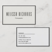 プロフェッショナル撮影クリエイティブ 名刺 (正面/裏面)