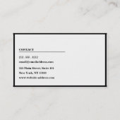 プロフェッショナル撮影クリエイティブ 名刺 (裏面)