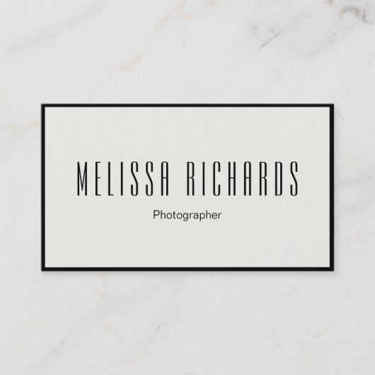 プロフェッショナル撮影クリエイティブ 名刺 (正面)