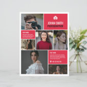 プロフェッショナル撮影フライヤーテンプレート (スタンド正面)