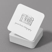 プロフェッショナル撮影写真撮影カメラ スクエア名刺