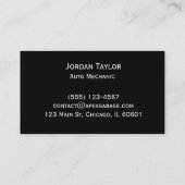 プロフェッショナル整備士名刺 名刺 (裏面)