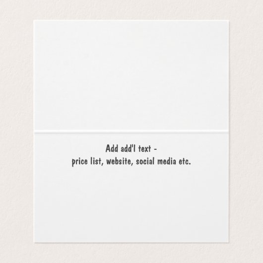 プロフェッショナル整理カスタム者QRコードテントスタイル 名刺 (内部フラット)