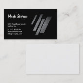 プロフェッショナル文字と画像(石板グランジ) 名刺 (正面/裏面)