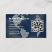プロフェッショナル旅行代理店QRコード 名刺 (正面)