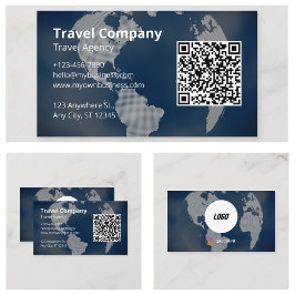 プロフェッショナル旅行代理店QRコード 名刺