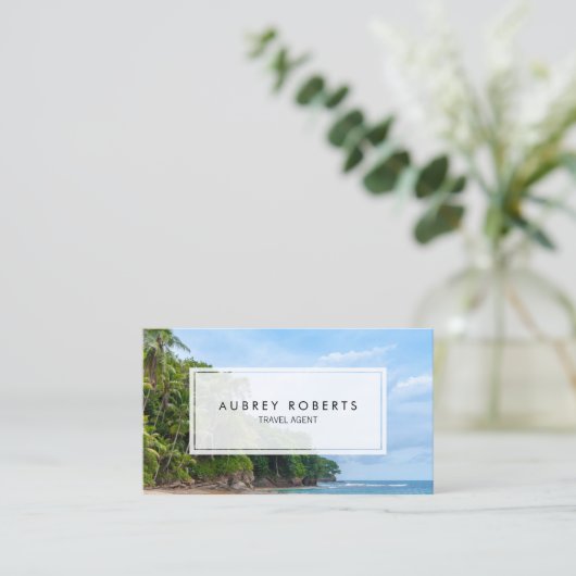 プロフェッショナル旅行剤熱帯ビーチ 名刺 (スタンド正面)